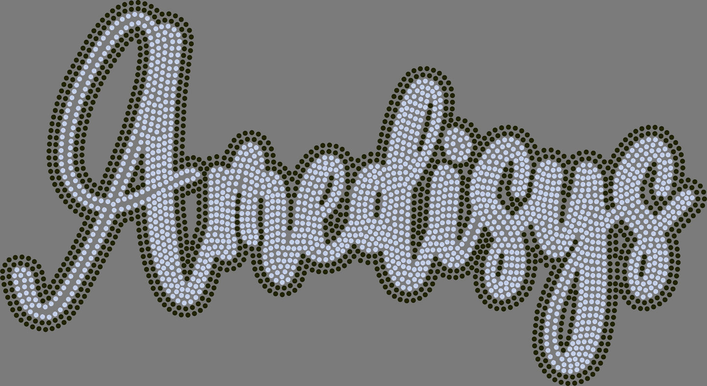 Amedisys Approximately 11" wide Spangle Transfer