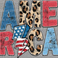 America Fourth of July Patriotic Ready to Press Transfer DTF Transfer Sublimation Transfer