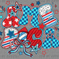 America USA Patriotic Ready to Press Transfer DTF Transfer Sublimation Transfer