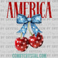America USA Cherries Ready to Press Transfer DTF Transfer Sublimation Transfer