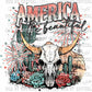 America the Beautiful Fourth of July Patriotic Western Ready to Press Transfer