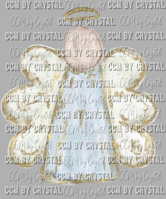 Angel Christmas Ready to Press Transfer DTF Transfer