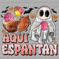 Aqui Espantan Mexican Ghost Halloween Ready to Press Transfer DTF Transfer Sublimation Transfer