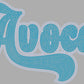 Avoca 2-Color Approximately 11" wide Spangle Transfer