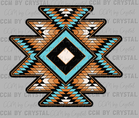 Western Aztec Ready to Press Transfer DTF Transfer Sublimation Transfer