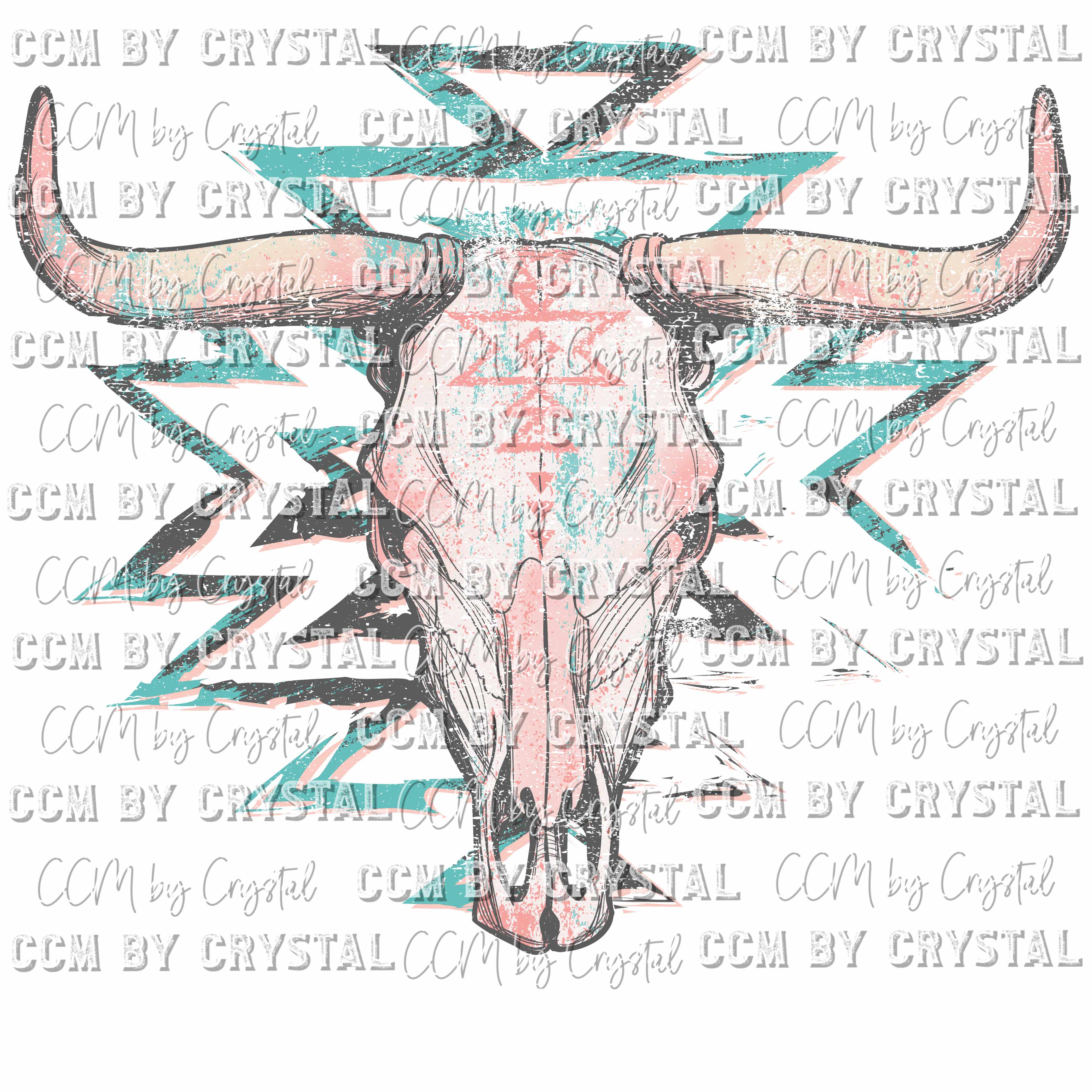 Bull Azetc Aztec Bull Ready to Press Transfer – CCMbyCrystal