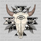 Western Aztec Cow Skull Ready to Press Transfer