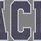 Backs 2-Color 6" Wide Spangle Transfer