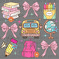 Back to School Teacher Student Ready to Press Transfer DTF Transfer Sublimation Transfer