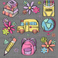 Back to School Teacher Student Ready to Press Transfer DTF Transfer Sublimation Transfer