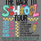 Back to School Tour Teacher Student Ready to Press Transfer DTF Transfer Sublimation Transfer