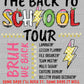 ABCD Back to School Tour Back Ready to Press Transfer DTF Transfer Sublimation Transfer