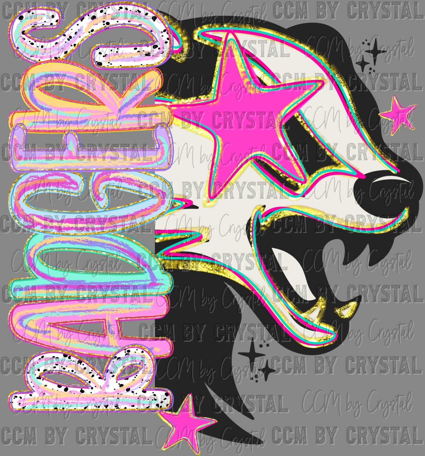 Badgers Pastel Ready to Press DTF Transfers