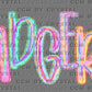 Badgers Pastel Ready to Press DTF Transfers Sublimation Transfers