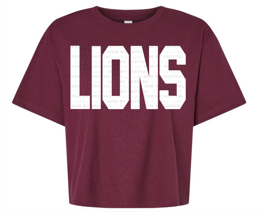 Pick your Mascot Cropped American Apparel T-Shirt