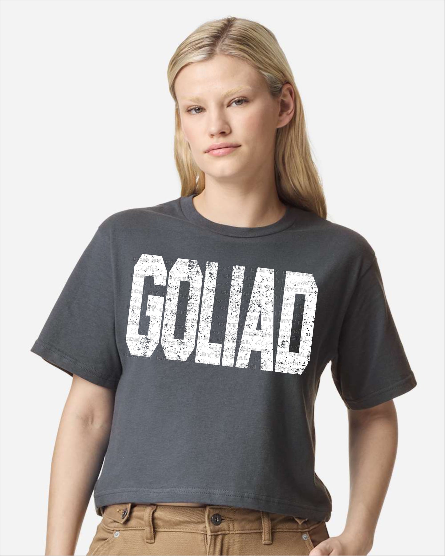Goliad Tigers Cropped American Apparel T-Shirt