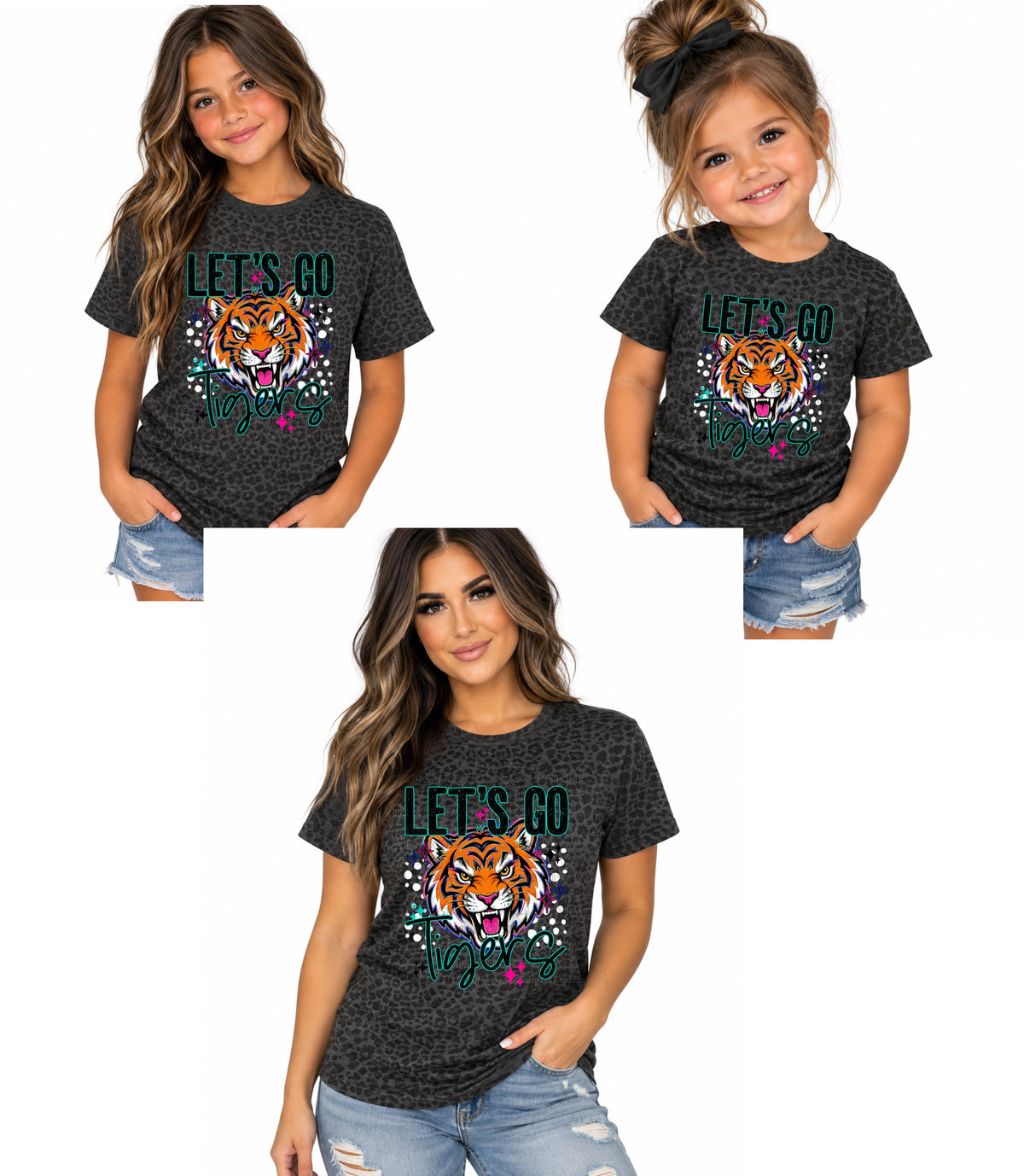 Let's Go Tigers Leopard T Shirt