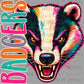 Badgers Colorful Mascot Ready to Press DTF Transfers Sublimation Transfers