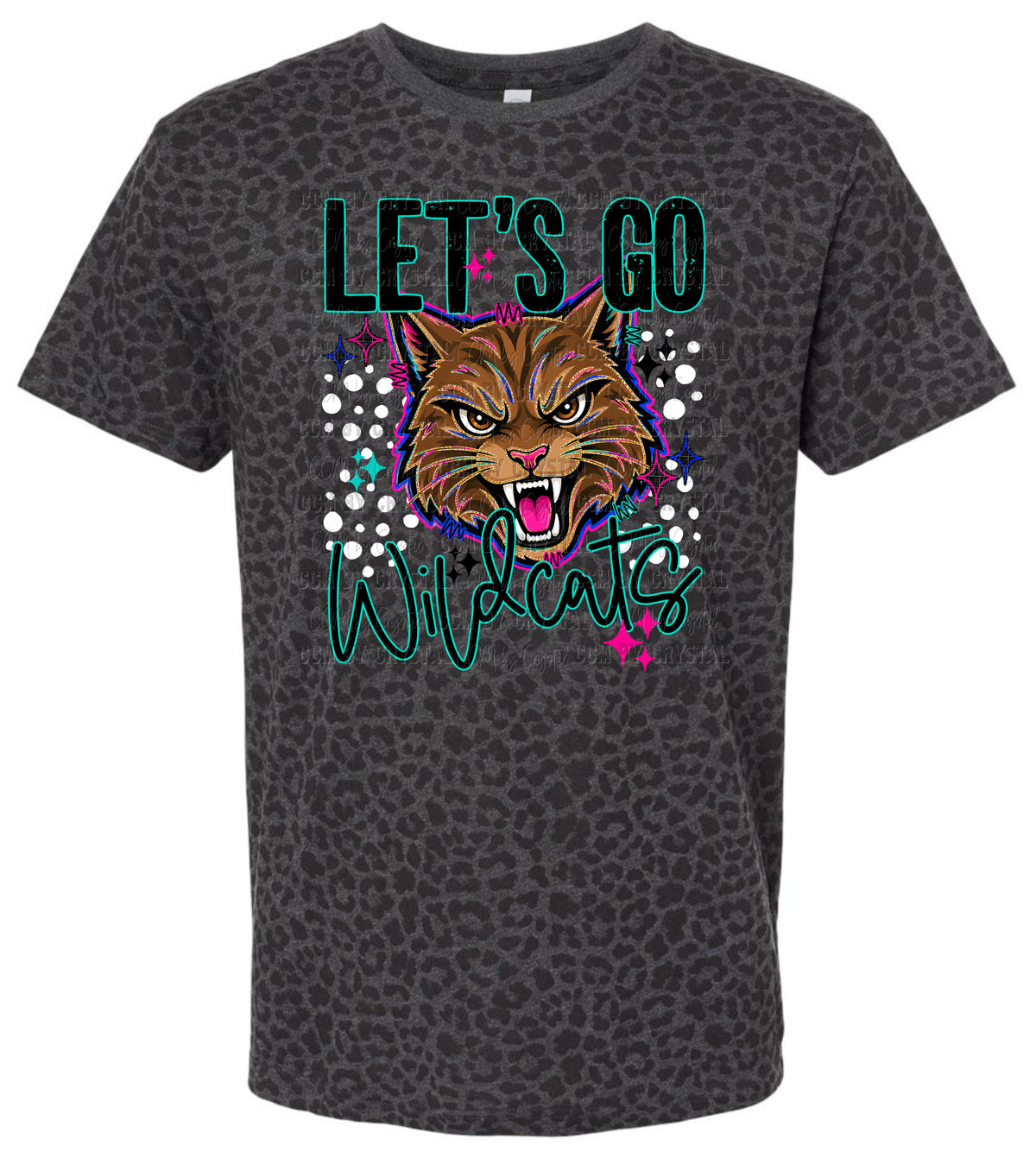 Let's Go Wildcats Leopard T Shirt