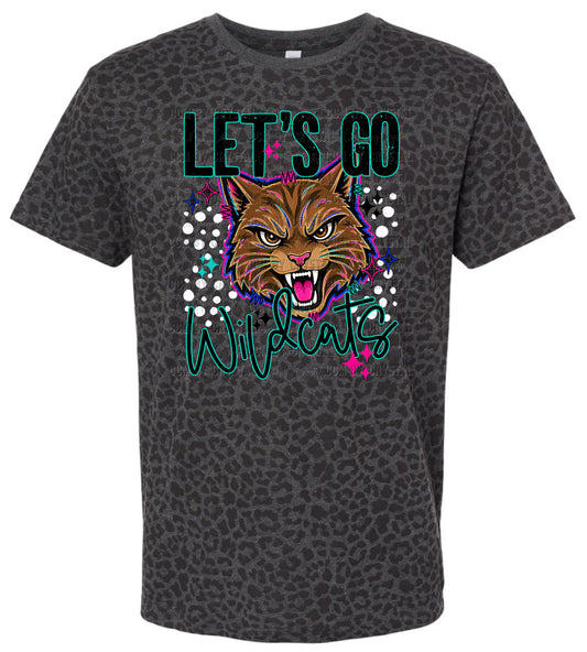 Let's Go Wildcats Leopard T Shirt