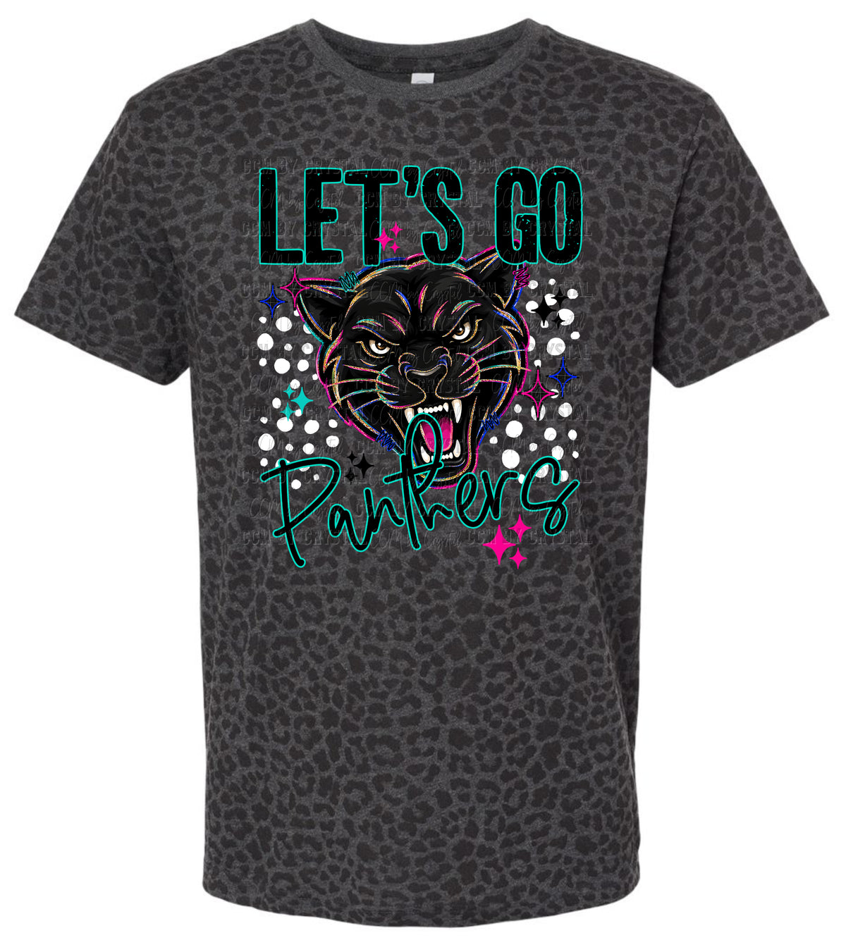 Let's Go Panthers Leopard T Shirt