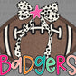 Badgers Football Bow Mascot Ready to Press Transfer DTF Transfer Sublimation Transfer