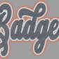 Badgers 11" 3-Color Ready to Press Spangle Transfer Bling Transfer Sparkle Transfer