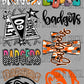 Pre-Made Orange Badgers Mascot GANG Sheet 60" DTF Gang Sheet