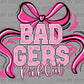 Pink Out Badgers Mascot Ready to Press Transfer DTF Transfer Sublimation Transfer