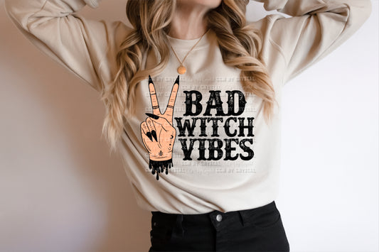 Halloween Bad Witch Vibes Ready to Press Transfer