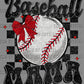 Baseball Mama Faux Glitter Ready to Press Transfer DTF Transfer Sublimation Transfer