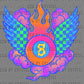 8 Ball Checkered Wings Fire Ready to Press DTF Transfers Sublimation Transfers
