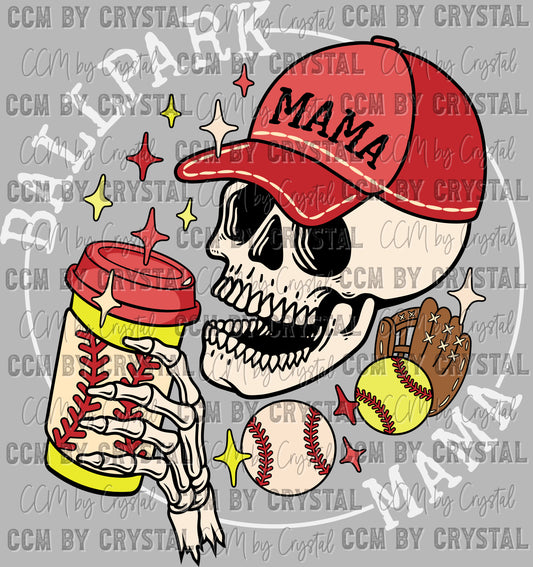 Ballpark Mama Baseball and Softball Ready to Press Transfer DTF Transfer