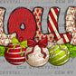 Christmas Ornaments Lolli Ready to Press Transfer DTF Transfer Sublimation Transfer