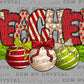 Christmas Ornaments Yaya Ready to Press Transfer DTF Transfer Sublimation Transfer