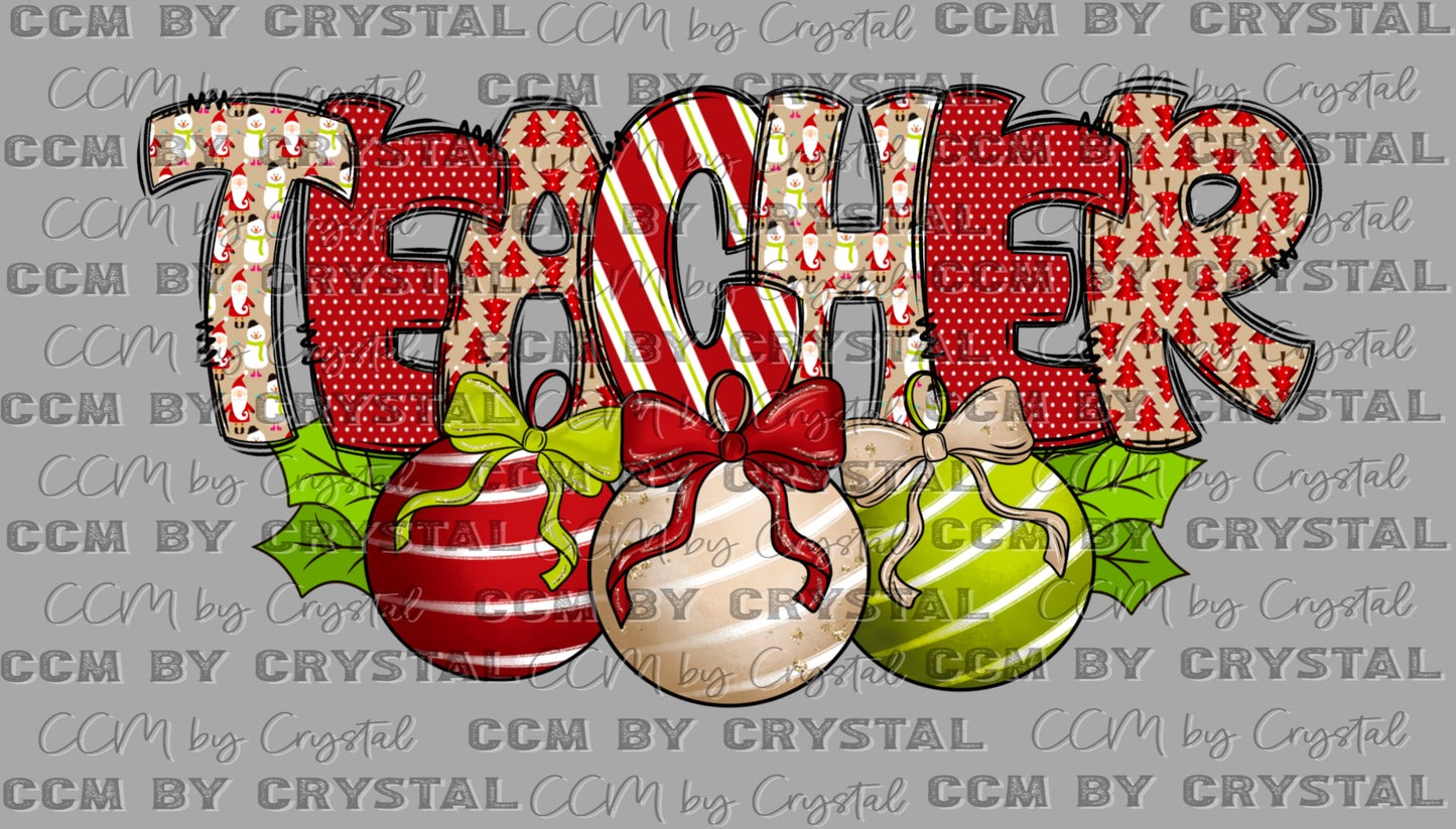 Christmas Ornaments Yaya Ready to Press Transfer DTF Transfer Sublimation Transfer