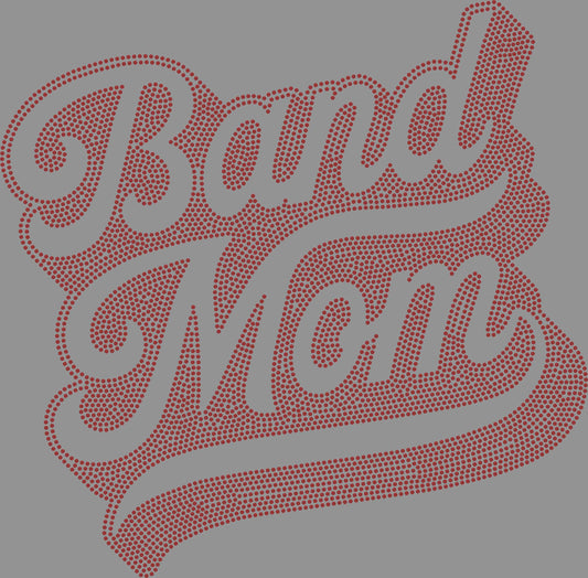 Band Mom 2-Color Approximately 11" wide Spangle Transfer