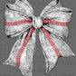 Baseball Bow Faux Glitter Ready to Press Transfer DTF Transfer Sublimation Transfer