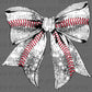 Baseball Bow Faux Sequins Ready to Press Transfer DTF Transfer Sublimation Transfer