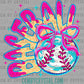 Baseball Drip Ice Cream Ready to Press Transfer DTF Transfer Sublimation Transfer