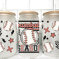 Baseball Season UV Transfer 16oz Libby Glass Can Wrap Ready to Apply