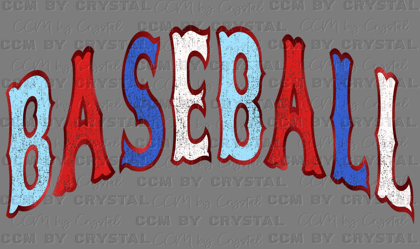 Baseball Ready to Press Instant Peel DTF Transfers Sublimation Transfers