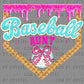 Baseball Aunt Ice Cream Drip Ready to Press Transfer DTF Transfer Sublimation Transfer