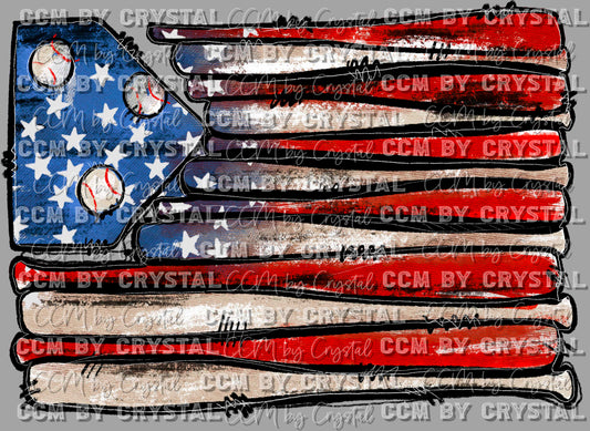 Baseball Flag Ready to Press Transfer DTF Transfer Sublimation Transfer