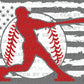 Baseball Flag Ready to Press Transfer DTF Transfer