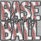 Baseball Glammy FAUX Embroidery Ready to Press Transfer DTF Transfer Sublimation Transfer