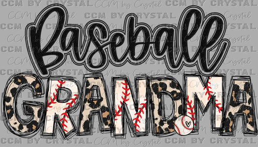 Baseball Grandma Ready to Press DTF Transfer Sublimation Transfer