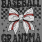 Baseball Grandma Ready to Press Instant Peel DTF Transfers Sublimation Transfers