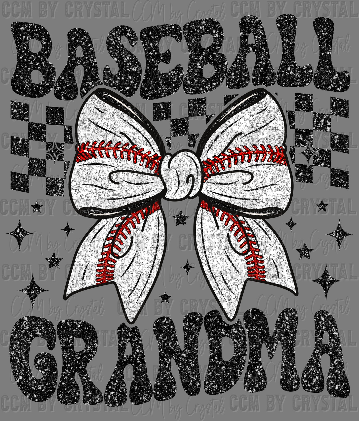 Baseball Grandma Ready to Press Instant Peel DTF Transfers Sublimation Transfers