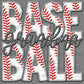 Baseball Grandma Faux Embroidery Ready to Press Transfer DTF Transfer Sublimation Transfer